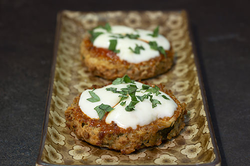 Fried Zucchini Pizza Steps. 